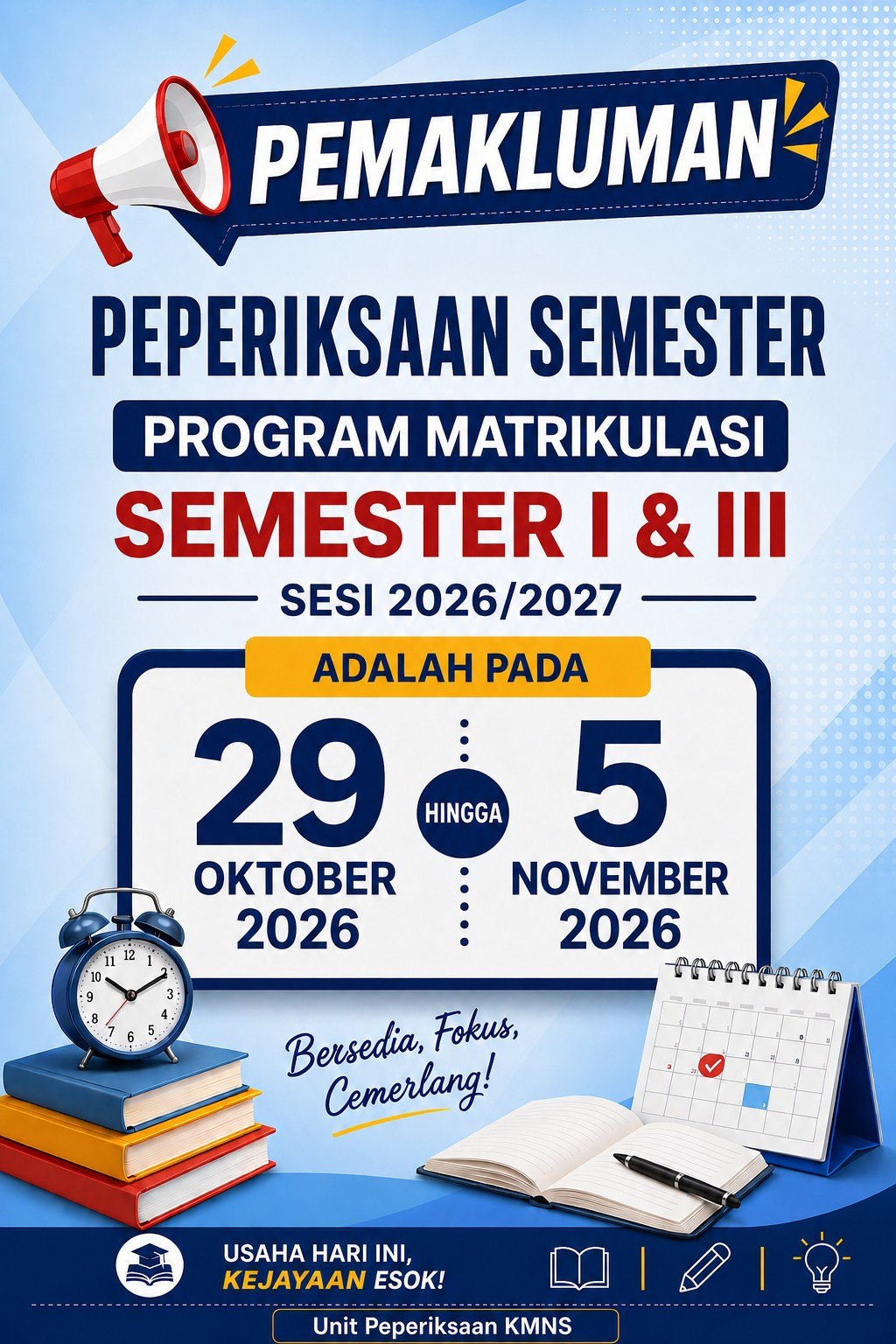 pemakluman tarikh pspm 2026 2027 sem 1 dan 3