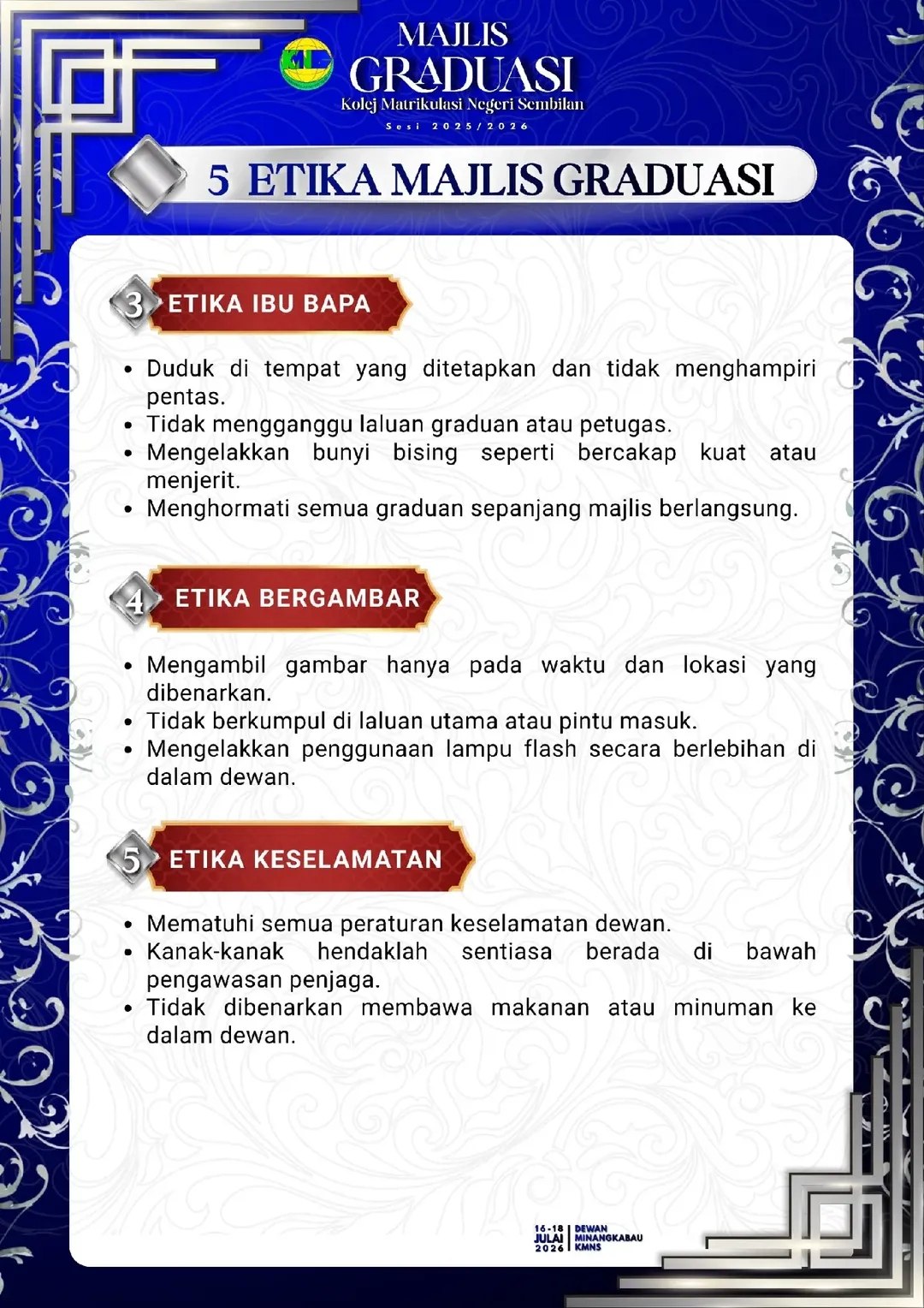 ETIKA MAJLIS GRADUASI PAGE 2