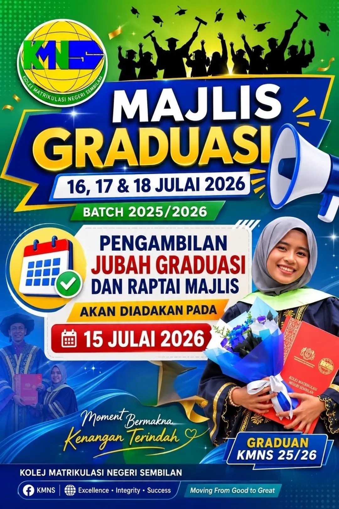 poster tarikh ambil jubah graduasi