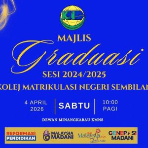 Majlis Graduasi KMNS Pelajar Sesi 2024/2025